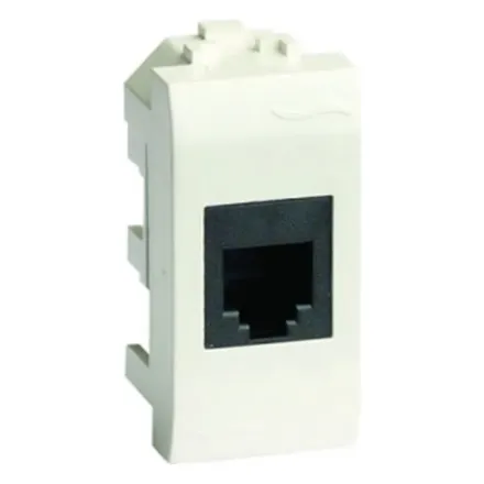 Телефонная розетка RJ12 DKC серия Brava 76120B