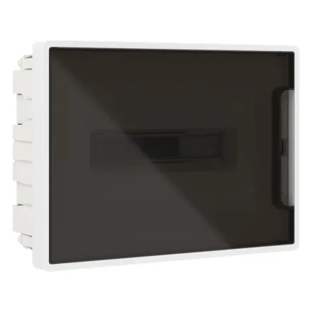 Щиток встраиваемый FRAME белый DKC F12B1WD 12 модулей с тонированной дверцей