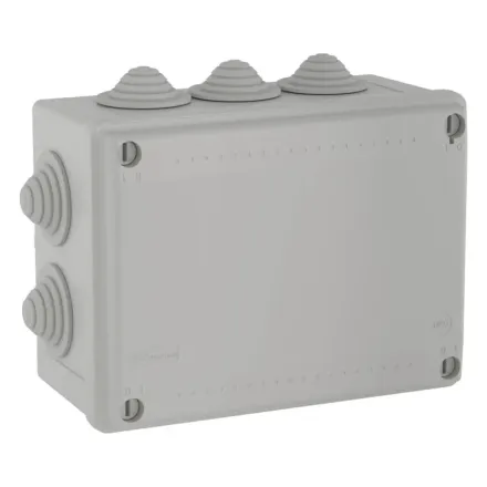 Коробка ответвительная с 10 кабельными вводами DKC 54100.32мм IP55, 190х140х70 мм