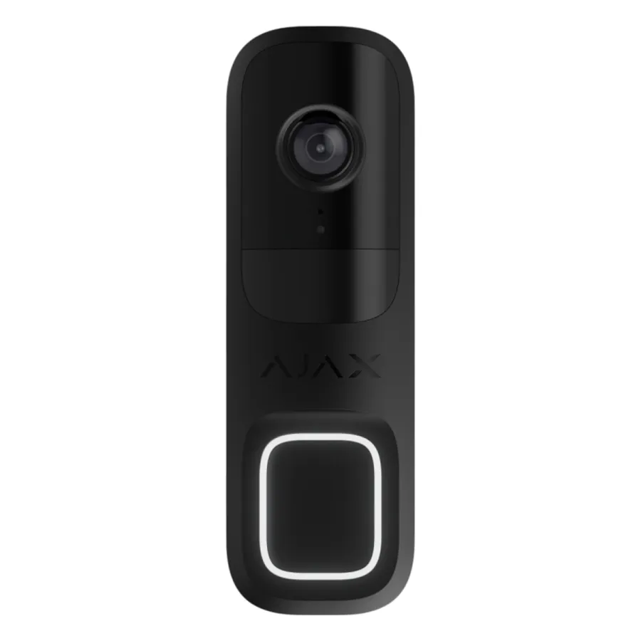 Ajax Doorbell черный Видеозвонок со встроенным искусственным интеллектом
