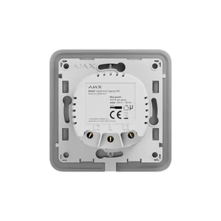 Ajax CenterButton (1-gang/2-way) белая тревожная кнопка