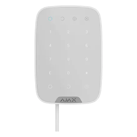 Ajax Fibra KeyPad белый Проводная сенсорная клавиатура