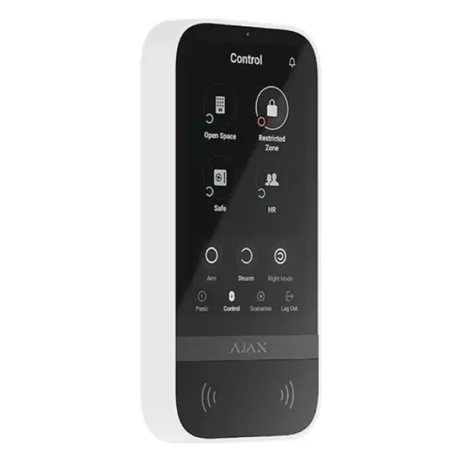 Ajax KeyPad TouchScreen белый Беспроводная сенсорная клавиатура