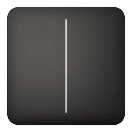 Ajax SoloButton (2-gang) черный Кнопка для двухклавишного выключателя