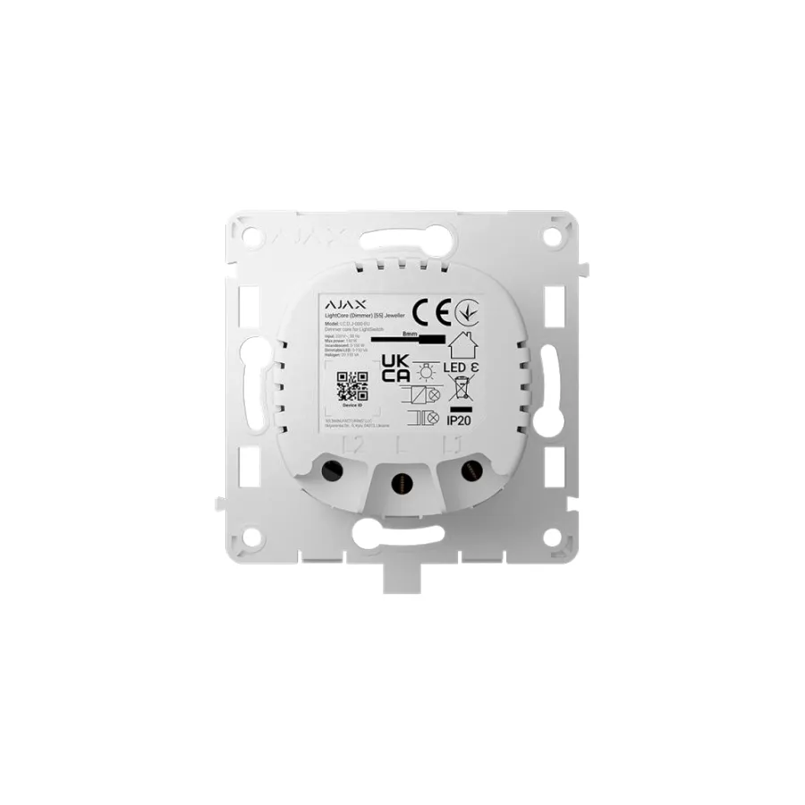 Ajax LightCore (Dimmer) Беспроводной сенсорный выключатель света с кроссовером