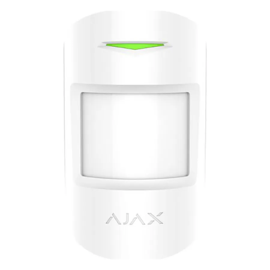 Ajax MotionProtect Plus белый Датчик движения с микроволновым сенсором и с иммунитетом к животным