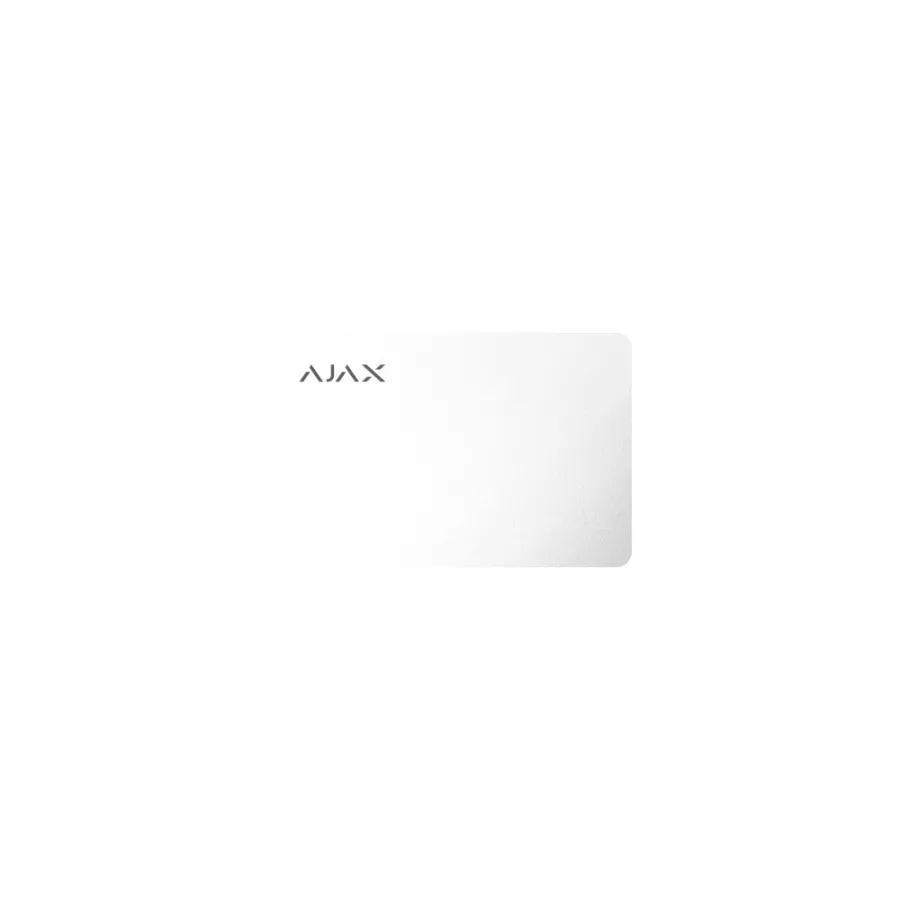 Ajax Pass белый (комплект 10 шт.) Защищенная бесконтактная карта для клавиатуры