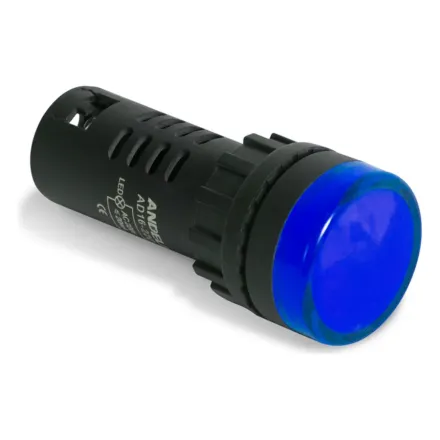 Лампа светодиодная универсальная ANDELI AD16-22D 220V AC/DC (синия)