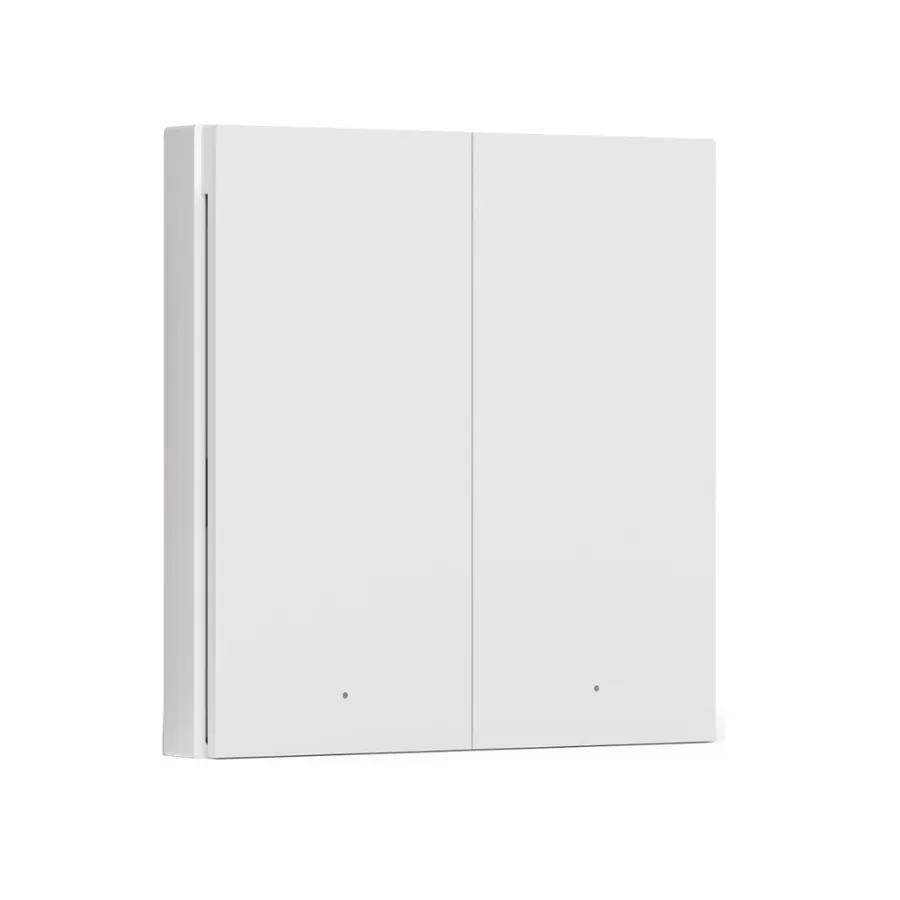 Настенный беспроводной выключатель двухклавишный Aqara Wireless Remote Switch H1(Double Rocker)