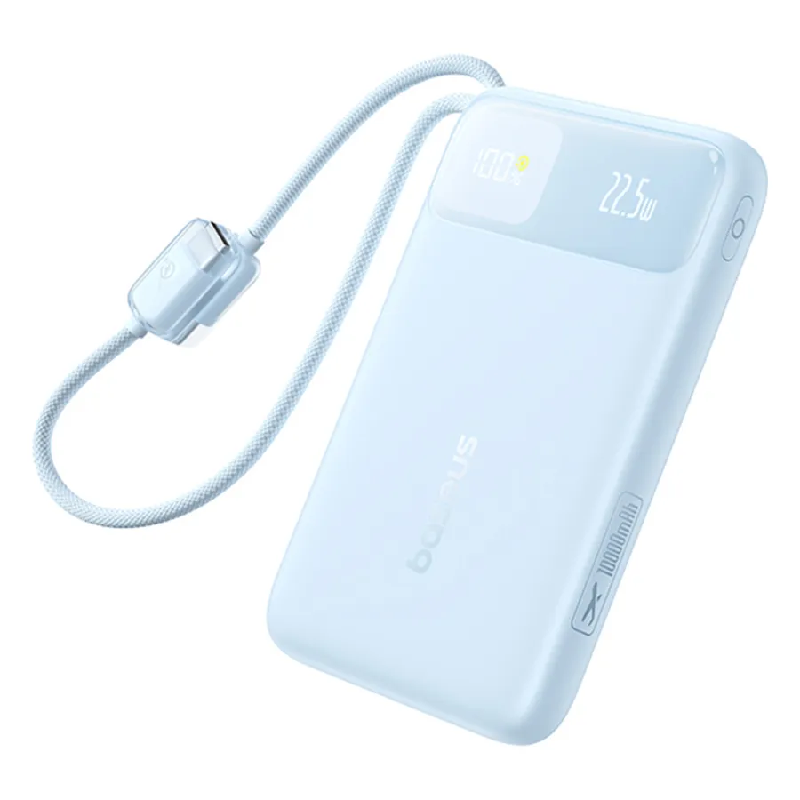 Портативный внешний аккумулятор Baseus EnerFill FC11 10000mAh 22.5W Blue (E0027R06)