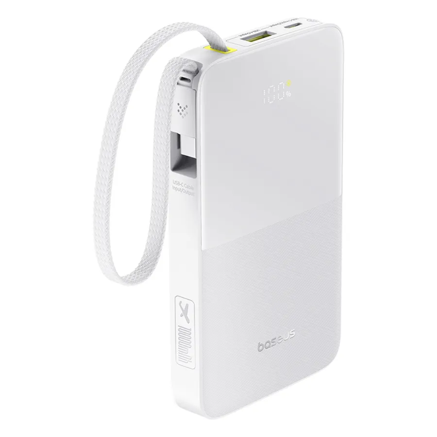 Портативный внешний аккумулятор Baseus EnerFill FC51 10000mAh 22.5W White (E0027601)