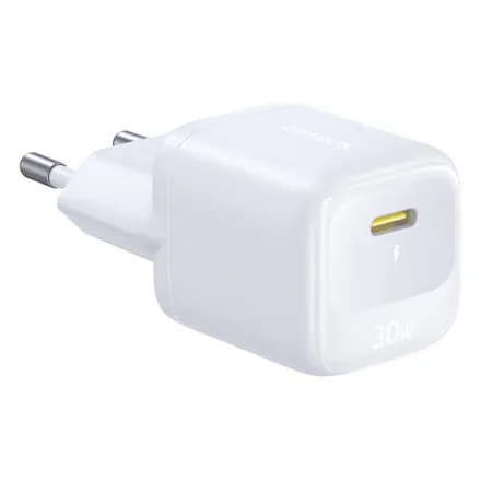 Адаптер питания Baseus FN22 1C 30W EU Moon White (E0123101)