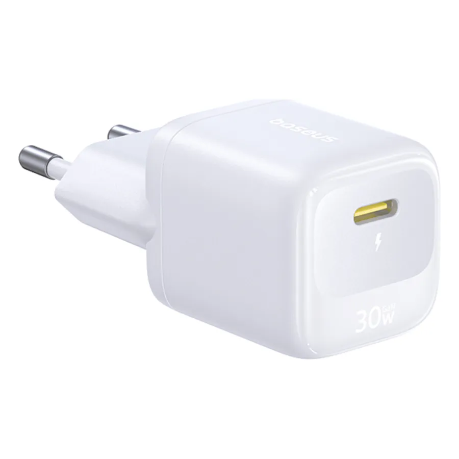 Адаптер питания Baseus FN22 1C 30W EU Moon White (E0123101)