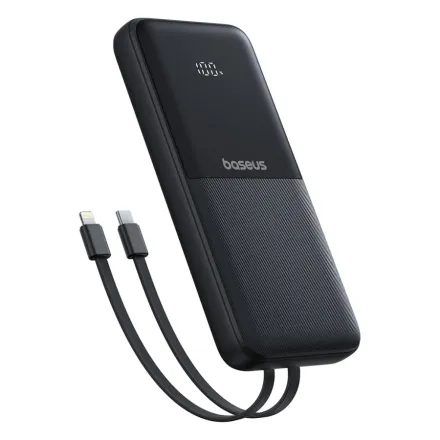 Портативный внешний аккумулятор Baseus Lipow Dual-Cable 10000mAh 22.5W Black (P10079101123-00)