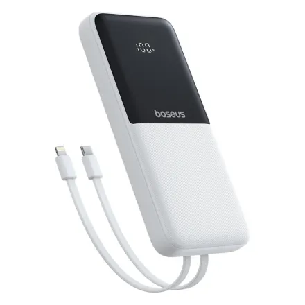 Портативный внешний аккумулятор Baseus Lipow 10000mAh 22.5W White (P10079101213-00)
