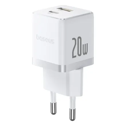 Адаптер питания Baseus Palm C+U 20W White(P10111608213-00)