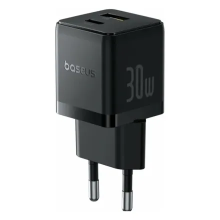 Адаптер питания Baseus Palm C+U 30W EU Cluster Black (P1011160A113-00)