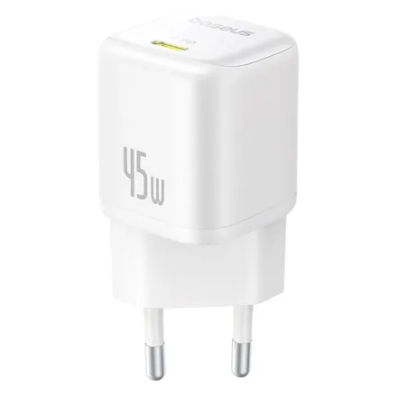 Адаптер питания Baseus PicoGo GaN 1C 45W White (P10176800213-00)