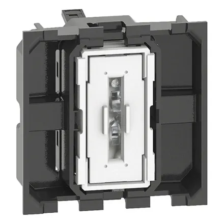 Переключатель Bticino K4003M2A Living Now 10А 2 модуля автоматические клеммы