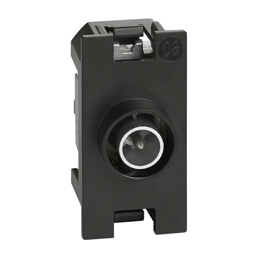 Розетка TV Bticino K4202D Living Now звезда1 модуль черный