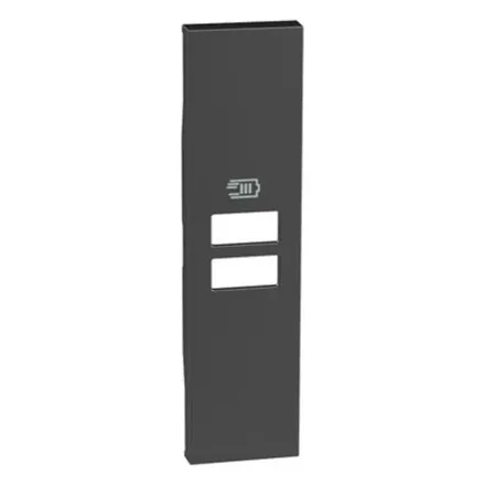 Лицевая панель Bticino KG13C Living Now USB зарядки 1 модуль черный