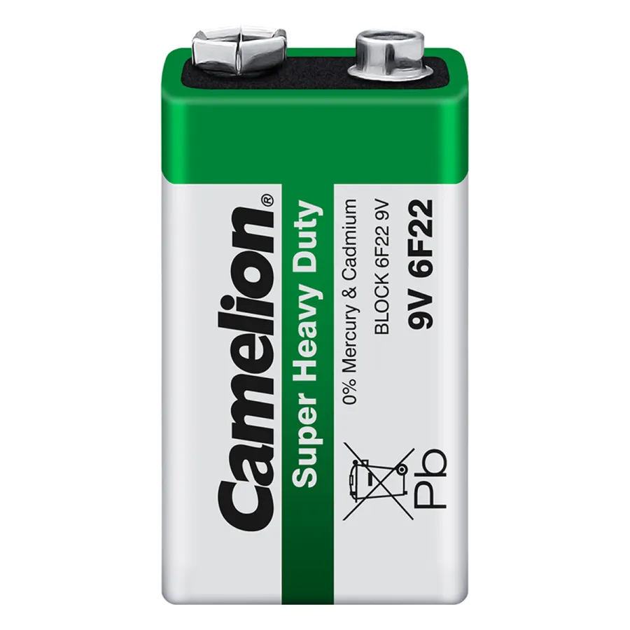 Батарейка CAMELION Super Heavy Duty 6F22-SP1G