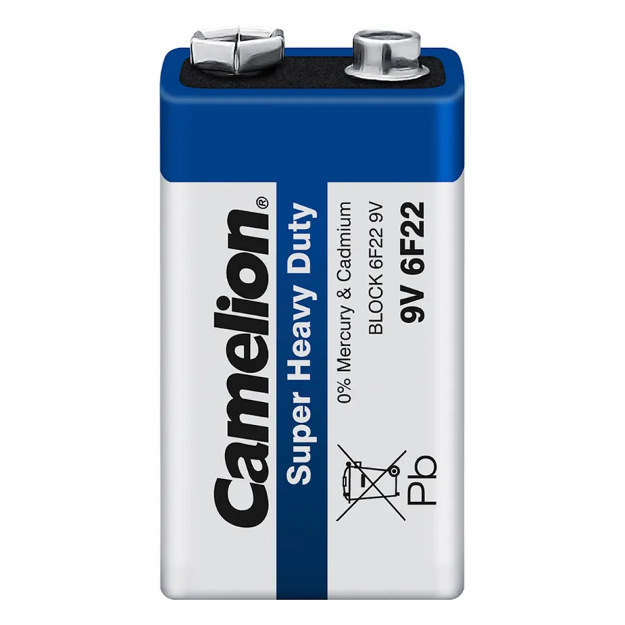 Батарейка CAMELION Super Heavy Duty 6F22-SP1B