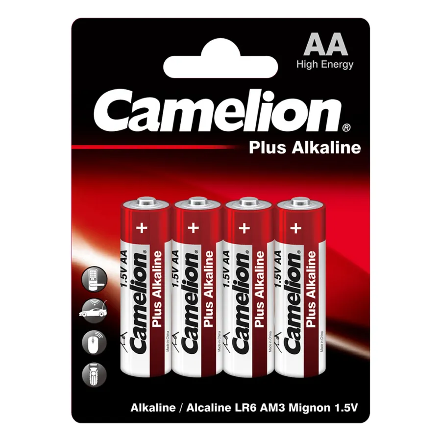 Батарейка CAMELION Plus Alkaline LR6-BP4 4 шт. в блистере