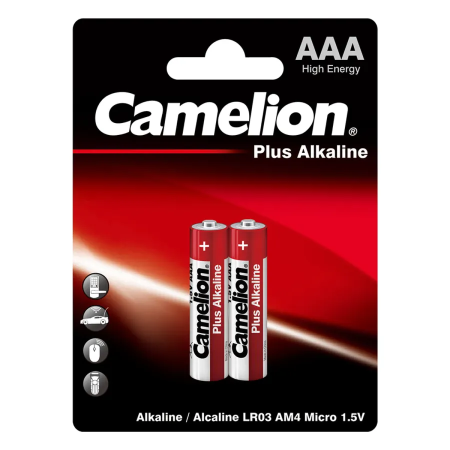 Батарейка CAMELION Plus Alkaline LR03-BP2 2 шт. в блистере