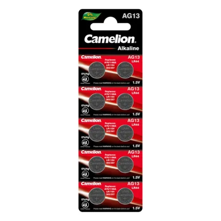 Батарейка CAMELION Alkaline AG13-BP10(0%Hg) 10 шт. в блистере