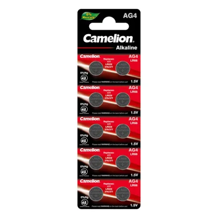 Батарейка CAMELION Alkaline AG4-BP10(0%Hg) 10 шт. в блистере