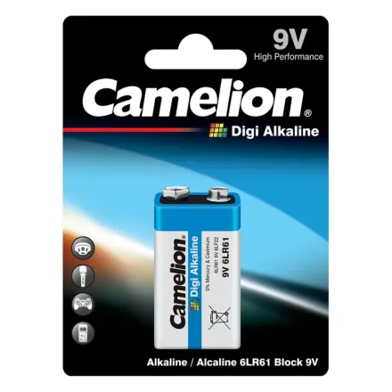Батарейка CAMELION Digi Alkaline 6LR61-BP1DG