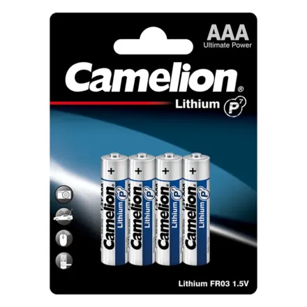 Батарейка CAMELION Lithium P7 FR03-BP4 4 шт. в блистере