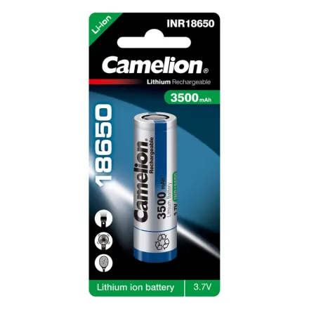 Аккумулятор CAMELION Lithium ICR18650-3500, 3500 mAh 1 шт. в блистере