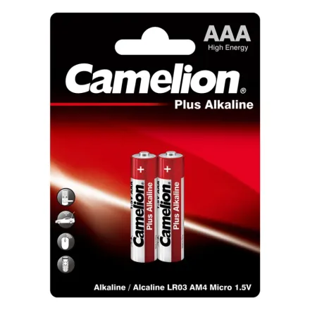 Батарейка CAMELION Plus Alkaline LR03-BP2 2 шт. в блистере