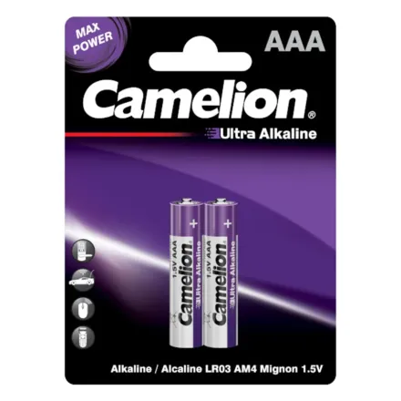 Батарейка CAMELION Ultra Alkaline LR03-BP2UT 2 шт. в блистере