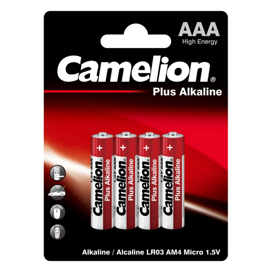 Батарейка CAMELION Plus Alkaline LR03-BP4 4 шт. в блистере