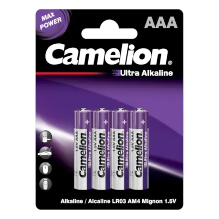 Батарейка CAMELION Ultra Alkaline LR03-BP4UT 4 шт. в блистере