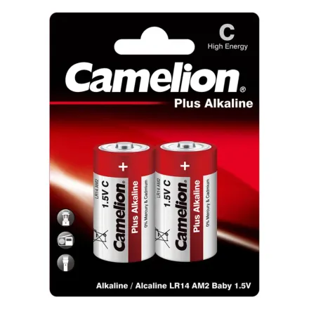 Батарейка CAMELION Plus Alkaline LR14-BP2 2 шт. в блистере
