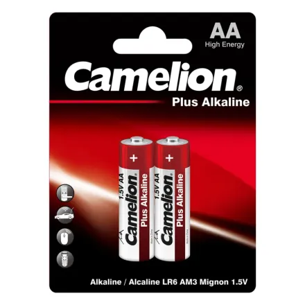 Батарейка CAMELION Plus Alkaline LR6-BP2 2 шт. в блистере