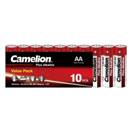 Батарейка CAMELION Plus Alkaline LR6-SP10-DA 10 шт. в плёнке