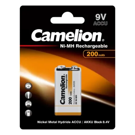 Аккумулятор CAMELION Rechargeable Ni-MH NH-9V200BP1 в блистере