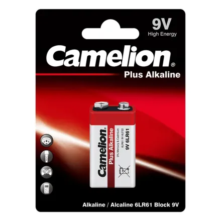 Батарейка CAMELION Plus Alkaline 6LR61-BP1