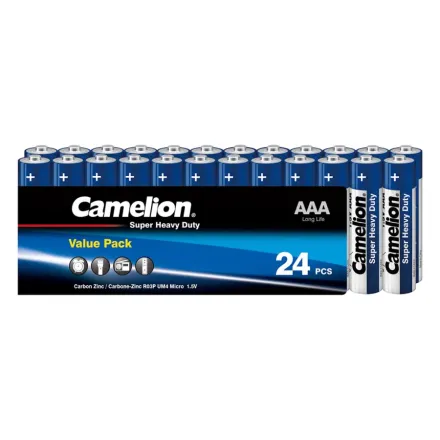 Батарейка CAMELION Super Heavy Duty R03P-SP24B 24 шт. в плёнке