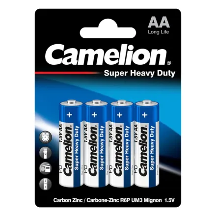 Батарейка CAMELION Super Heavy Duty R6P-BP4B 4 шт. в блистере