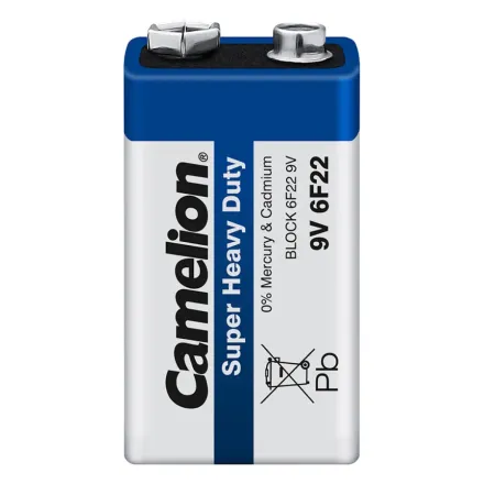Батарейка CAMELION Super Heavy Duty 6F22-SP1B