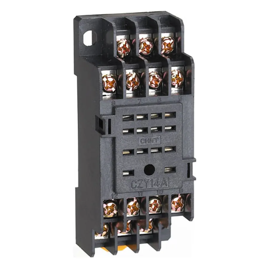 Розетка CHINT CZY14A для JZX-22F(D) 4 контакта