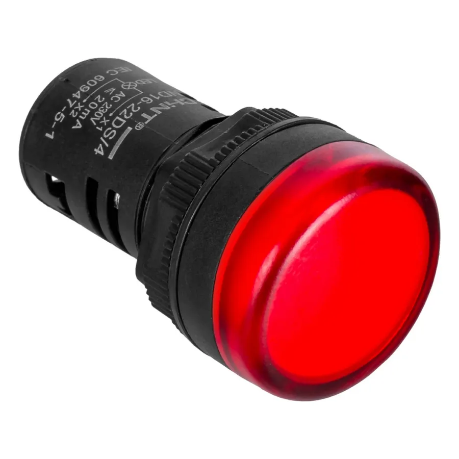 Индикатор CHINT ND16-22DS/2 красный АС/DC24В