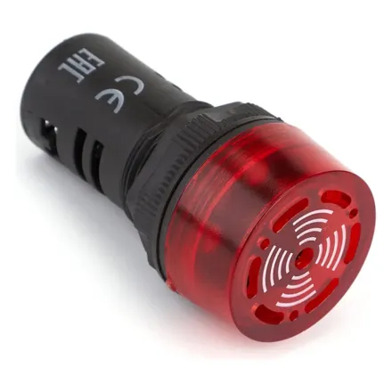 Сигнализатор звуковой CHINT ND16-22FS 22 мм красный LED АС220В