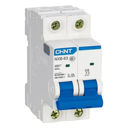 Автоматический выключатель CHINT NXB-63 2P 10A C 6kA
